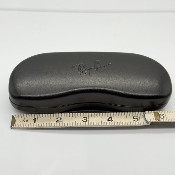 Ray-Ban Universal Small Black Hard Sunglasses Eyeglasses Case w/ Cleaning Cloth - Picture 4 of 6